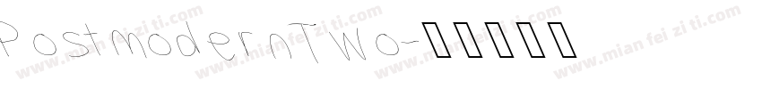 Postmodern Two字体转换